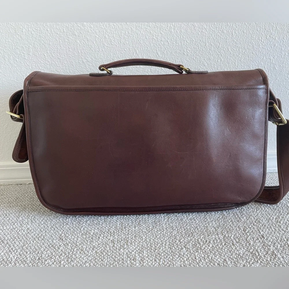 Vintage 80s Coach Musette Bag, Mocha - Picture 14 of 16